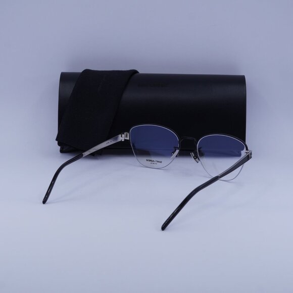 Saint Laurent SL M64 002 Eyeglasses Black/Silver 52mm Cat Eye Frame - Picture 11 of 11